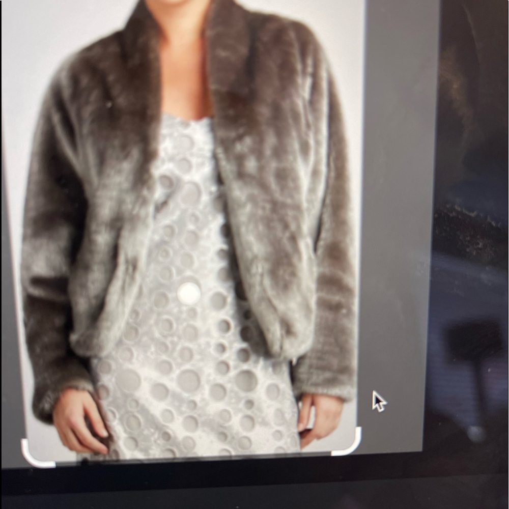 ISDA & Co Furball Jacket in Grey Faux- fur.